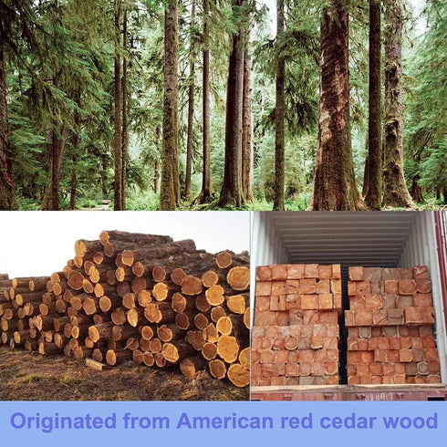Cedar Blocks for Clothes Storage, 120 Cedar Balls for Effective Clothes Storage