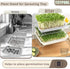 2-Tier 14 inch Sprouts Growing Rack Shelf, Metal Foldable Plant Stand for Sprouting Tray Indoor, Seed Starting Tray