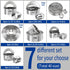 Biscuit Cutter Set for Baking: 5 Pieces/Set, Round Cookies Cutter with Handle, Professional Dough Tools