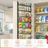 MIAOLI 8-Tier Over the Door Pantry Organizer, Adjustable Spice Rack Cabinet Door Shelves, Hanging Seasoning Organizer