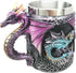 Ebros Myths And Legends Blue Fire Beowulf Purple Dragon Beer Stein - Great Gift for Dragon Lovers, Coffee Cup Mug