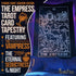 The Empress Tarot Card Tapestry (Black & White) - Gothic Halloween Home Decor Wall Hanging, Female Vampire (60" x 50")