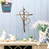 RELY+ Entwined Hearts Wall Cross, Metal 13 X 9 Inch, Entangled Heart Iron Wall Decor Gift for Living Room