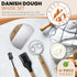 Danish Dough Whisk For Sourdough- 4 Pcs Bread Making Tools And Supplies Kit With Bread Dough Whisk, Wooden Bench Scraper, Bread Lame & Pastry Brush- Bread Dough Whisk Tools For Baking by NORDGOODS
