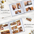 potricher Large Photo Album - Self Adhesive 3x5 4x6 5x7 8x10 Pictures Linen Cover with 40 Blank Pages and Metallic Pen