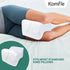 2-Pack Washable Replacement Knee Pillow Covers - Soft Cooling Breathable Leg Pillowcases for Universal Fit