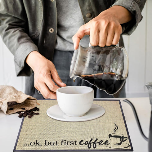 Coffee Bar Mat, Spill Mat for Countertop, Coffee Maker Mat, Coffee Bar Accessories for Coffee Station