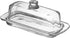 Royalty Art Glass Butter Dish with Lid, Single Stick Container with Handle Cover, Rustic Farmhouse Kitchen Accessory