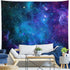 Lahasbja Galaxy Tapestry, Blue Starry Sky Universe Space Wall Hanging, Mysterious Nebula Stars Backdrop