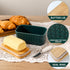 Countertop Ceramic Butter Dish with Lid,Large Butter Container with Airtight Cover for or Refrigerator,Farmhouse