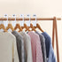 40 Pack Rectangular White Plastic Clothing Size Closet Rack Dividers, Preprinted in 8 Sizes XXS to XXXL
