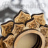 3 Pack 30-150mm Framendino, Wood Crystal Ball Stand Flower Mini Sphere Display Wooden Holder