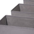 DIOMMELL 9 Pack Foldable Cloth Storage Box - Closet Organizer Fabric Baskets for Clothes, M Grey 090