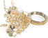 DII Christmas Thanksgiving Holiday Tabletop Décor - Decorative Napkin Ring Holder Set, 6 Piece, 1.5" Diameter, Gold