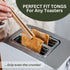 Toaster Tongs With Magnet - Kitchen Utensils for Cooking and Holding Toast, Bacon, Muffin, Bagel, Bread