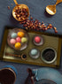 Serene Spaces Living Gold Rectangle Metal Tray, Decorative Vanity Organizer for Perfume, Cosmetic & Jewelry, 12" L X 7"