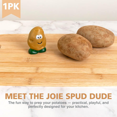 Joie Spud Dude Potato Brush - Vegetable and Fruit Scrubber, Cute Kitchen Gadget