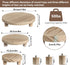 3 6/8/10" Counter Pcs Wood Plant Stand Indoor Outdoor, Wooden Stool Display Stand Round Riser Flower Pot Holder Small