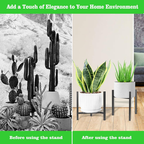 8-12 inch Items-3, Airpark Plant Stand Indoor Adjustable, Metal Modern Plant Stand, Heavy Duty Stable Plant, Fit Pots