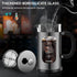 French Press Coffee Maker, 34oz / 1 Quart, 304 Stainless Steel, with 4 Filters System, Heat Resistant Glass