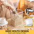 Sets,Food Total(2 2300ml 2 1100ml) Storage Cereal Organizers Containers Grade BPA free PET Material ReusableAirtight