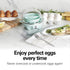 3-in-1 7, (25504) Hamilton Beach Electric Egg Cooker for Hard Boiled Eggs, Poacher Eggs, Omelet Maker & Vegetable