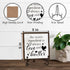 Kitchen Shelf Decor Wood Sign, The Secret Ingredient Is Always Love And Butter Wood Sign, 5x5IN Wooden Sign Comes With Iron Stand, Perfect For Farmhouse Home Kitchen Desk Shelf Decor, Set Of 1-A(15)