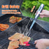 Meat Thermometer Fork with Electronic Ready Alarm, Digital Cooking Thermometer with Instant Read, LCD Display and Led Light, Grill Thermometers for BBQ Grilling Gadgets Steak Pork, Black
