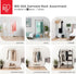 IRIS USA Freestanding Clothes Rack with Shelf, Easy to Assemble, White