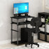 Furinno Home Office Writing Desk Computer Desk with Keyboard Tray Black/Grey