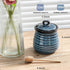 12 Set,Porcelain Ceramic Ounce Honey Jar and Dipper Honey Pot with Lid and Wooden Dipper,Cute Honey Containers