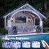 50FT 360 8 4 LED Waterproof Rope Lights Outside with Remote, Modes and Brightness Tube Lights for Christmas, Bedroom