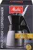 Set 42 Set Melitta Pour-Over Coffee Brewer & Stainless Steel Carafe with Coffee Filters, Ounce
