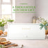 Countertop FINESSY Large Bread Box White for Pantry, Bread Box for Kitchen Stainless Steel, Breadbox Keeper for Fresh