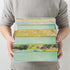 Serene Decorative Storage Boxes with Lids - Set of 3 Airy Floral Memory Keepsake Boxes with Magnetic Closure for