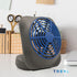 O2COOL Treva 5 Inch Battery Powered Fan - Portable Desk Fan with Compact Folding & Tilt Design, Dark Blue