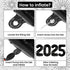 KatchOn Huge Black 2025 Balloons Number, 42 Inch Graduation Balloons, Foil Decorations for Class of 2025