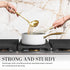 Set 7-Piece White Silicone and Gold Cooking Utensils with Gold Utensil Holder - Silicone Cooking Tools - Ideal
