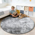 6'X6' Tie-Dyed Fluffy Round Rug,Soft Area Rugs for Girls Room,Shaggy Rugs for Living Room,Non Slip Circle Rug for Kids
