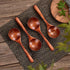 5Pcs Soup Spoons, Wooden Spoons for Eating Asian Soup, Japanese Style Ramen Noodle Soup Spoons, Brown