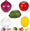 Vegetable and Fruit Storage Containers for Refrigerator, Pack of 5 Lemon Tomato Garlic Avocado Onion Shaped