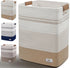 AINUOQI Large Laundry Hamper Basket, 85L Cotton Rope Woven Storage Bin for Blankets,