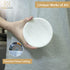 4.5 Inch, Natural Marble Soap Dish, Round White Jewelry Dish Limestone Shower Soap Holder, Modern Stone Sponge Holder