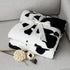 Cozy 90"*90" Bliss Cow Print Throw Blanket for Bed - Super Fuzzy Thick Soft Warm Fleece Blankets for Couch & Room Dcor