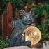 WONDER GARDEN Dragon Statue, Sleeping Dragon Figurines with Solar Light, Outdoor Waterproof Lawn Ornament Decor