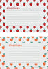 C.R. Gibson Fruit Double-Sided Recipe Card Set, 4" W x 6" L, Multicolor
