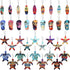 Bucherry 36 Pcs Beach Summer Party Favors, Wooden Surfboard Keychain Gifts for Hawaiian Luau