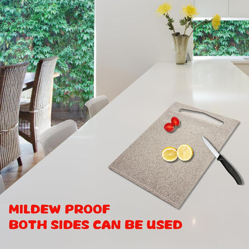 2PCS Wheat Straw Fiber Cutting Board Set for Kitchen, Eco-friendly, Non-slip, Dishwasher Safe (S+M)