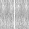 KatchOn XtraLarge Silver Backdrop Curtain - 3.2x8 Feet, Pack of 2 | Silver Streamers for Disco Party Decorations,