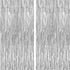 KatchOn XtraLarge Silver Backdrop Curtain - 3.2x8 Feet, Pack of 2 | Silver Streamers for Disco Party Decorations,